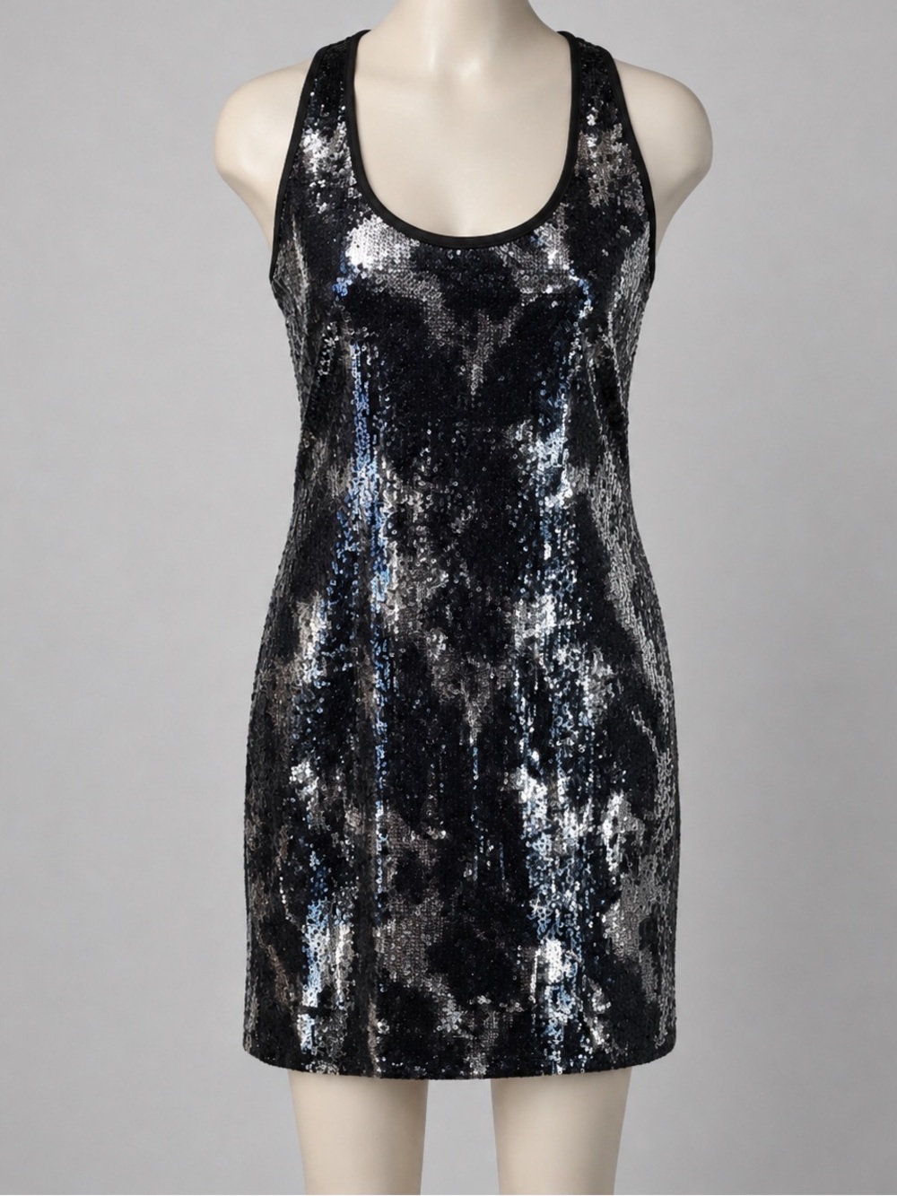 Andrea Behar Boston Proper Abstract Sequined Dress